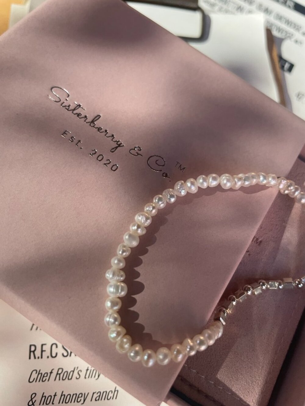 NWT Chrishell Bracelet // Freshwater Pearls + Sterling Silver